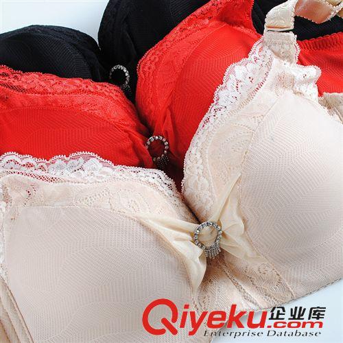 時(shí)尚內(nèi)衣、文胸系列之二 富茵娜2015新品高檔刺繡蕾絲邊聚攏調(diào)整型性感深V文胸內(nèi)衣原始圖片3