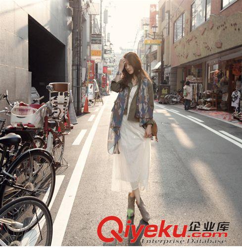 3月29春款第九波 一件代發2015新款名韓版媛氣質吊帶兩件套雪紡連衣裙微信代理原始圖片2