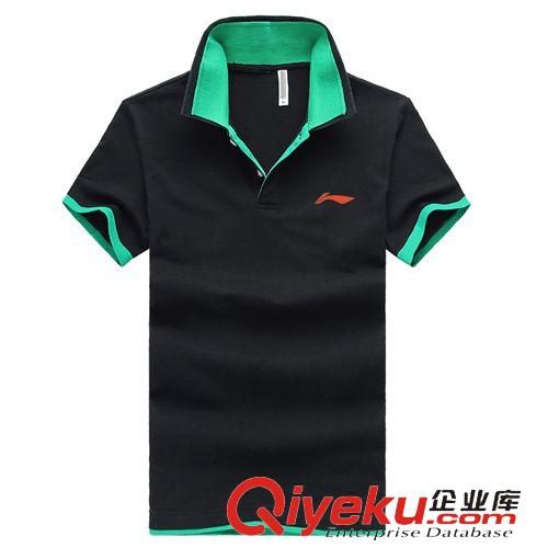 現貨羽毛球服 李寧羽毛球服男翻領短袖訓練羽毛球裝男款速干羽球衣男AF-1515S原始圖片2