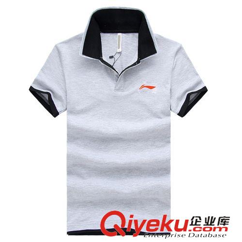 現貨羽毛球服 李寧羽毛球服男翻領短袖訓練羽毛球裝男款速干羽球衣男AF-1515S原始圖片3