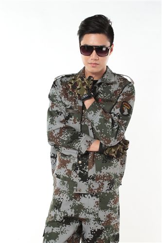 現貨迷彩服 團購招代理軍訓迷彩服軍迷迷彩套裝男款迷彩工作服勞保服裝AS07原始圖片2