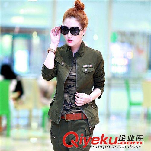 現(xiàn)貨軍服 2015女式迷彩服軍綠色 長(zhǎng)褲+軍綠上衣+迷彩Ｔ恤Ｆ1596原始圖片3