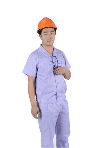 加工定做工作服　制服　職業(yè)裝 短袖工作服定制男女套裝工作裝定購工廠服夏季全棉套裝招代理廠價原始圖片2