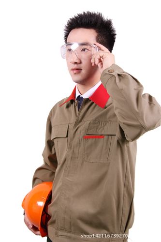 加工定做工作服　制服　職業(yè)裝 2015新款春夏秋冬長袖工作服套裝男 勞保服定做廠服 工衣 A1015S