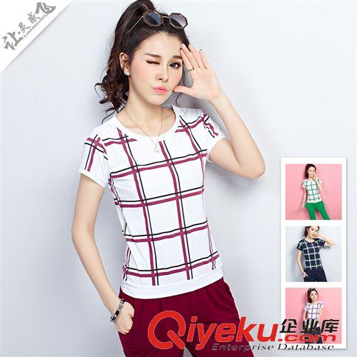衛衣/運動休閑套裝 Leisure suit 2015春夏休閑衛衣套裝女修身兩件套學生運動服gd精品校服拼色