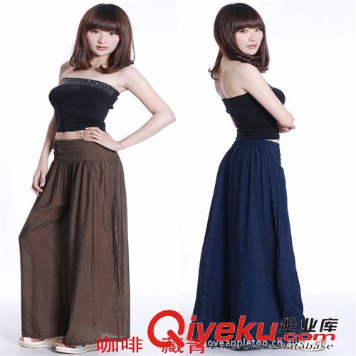 女裝 新品韓版女式休閑純色闊腿褲 燈籠褲 寬松長褲0001原始圖片3