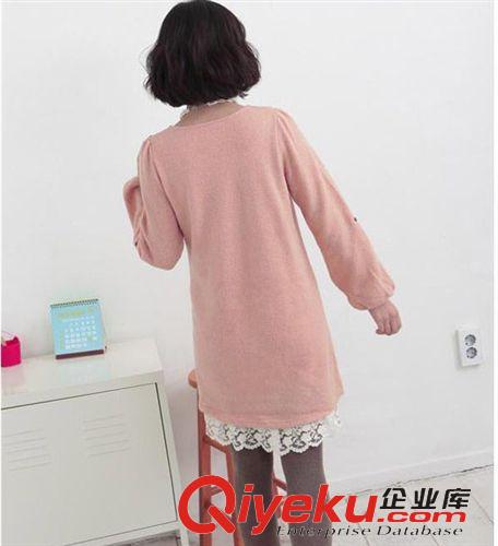 女裝 到貨2013春秋時尚孕婦裝蕾絲邊時尚孕婦連衣裙 打底裙孕婦裙原始圖片2