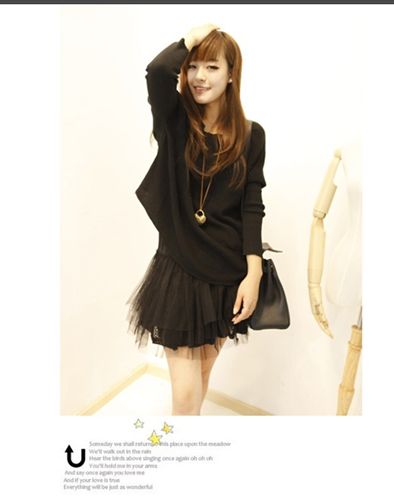 女裝 新品2012秋冬日韓女裝 寬松大碼休閑日系學院派甜美兩件套Q9019原始圖片3