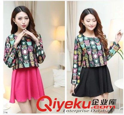 女裝-裙裝區 一件代發精品女裝 小萌獸顯瘦兩件 哺乳裙秋冬外出時尚哺乳衣新款