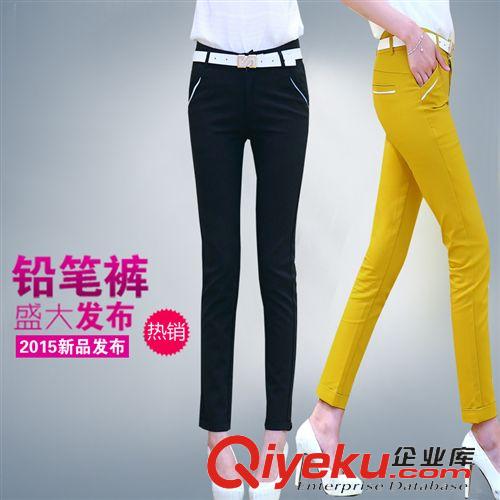 爆款轉(zhuǎn)區(qū) 實(shí)拍2015夏裝新款女九分休閑褲子韓版顯瘦女裝褲小腳褲鉛筆褲潮原始圖片3