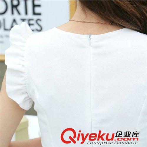 4月份夏裝新品 2015夏季新款女裝無袖雪紡連衣裙子修身顯瘦時尚品牌連衣裙原始圖片2