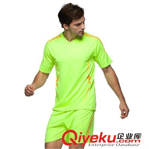 足球服（無標） 批發(fā)zp全空白無隊標兒童足球服套裝童裝足球衣訓練比賽服可加印原始圖片3