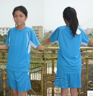 乒乓球服（情侶款） 批發正品全空白兒童運動服套裝中小學生乒乓球服套裝乒乓球衣服原始圖片3