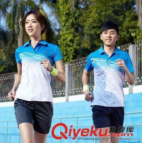 網(wǎng)球服（情侶款） 批發(fā)供應zp夏季短袖運動服套裝男女乒乓球服網(wǎng)球服跑步服排球服
