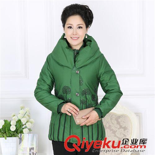 媽媽裝 MM127 實拍秋冬新款中老年媽媽裝刺繡大碼棉衣工廠直銷