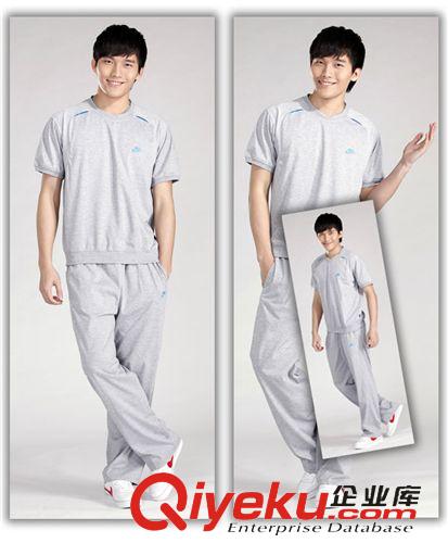 2014男款夏季套裝 2012夏季新款 運(yùn)動時尚 休閑修身短袖男裝 純棉圓領(lǐng)T恤3501