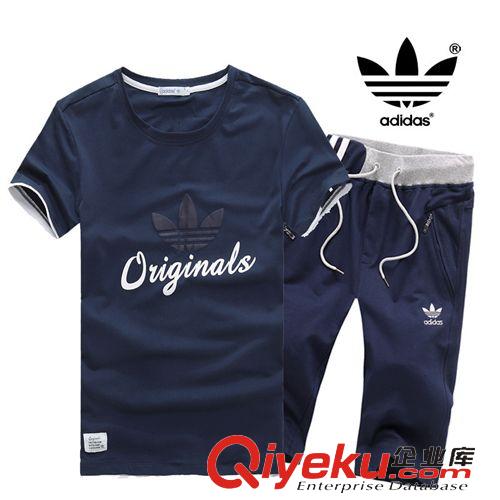 2014男款夏季套裝 批發價2015夏季新款短袖長褲女裝運動服套裝640