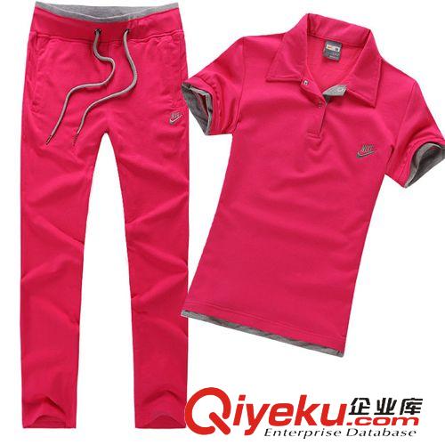 2014女款夏季套裝 2014夏季韓版女裝套頭翻領(lǐng)扣子時(shí)尚潮流休閑運(yùn)動(dòng)套裝812批發(fā)價(jià)