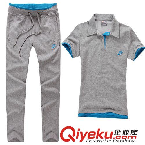2014女款夏季套裝 2014夏季韓版女裝套頭翻領(lǐng)扣子時(shí)尚潮流休閑運(yùn)動(dòng)套裝812批發(fā)價(jià)