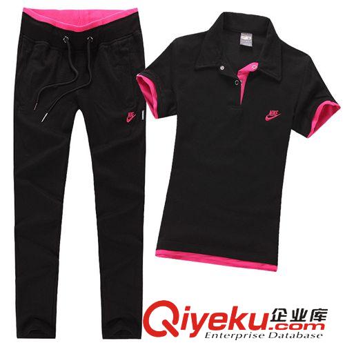 2014女款夏季套裝 2014夏季韓版女裝套頭翻領(lǐng)扣子時(shí)尚潮流休閑運(yùn)動(dòng)套裝812批發(fā)價(jià)