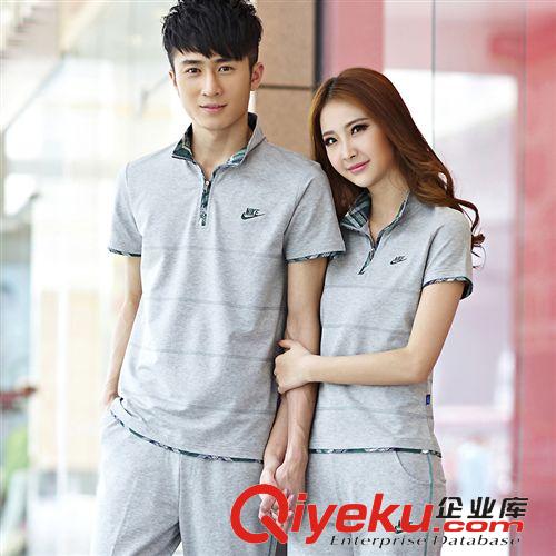 2014情侶夏季套裝 批發價2015夏季新款短袖長褲情侶運動服套裝166原始圖片2
