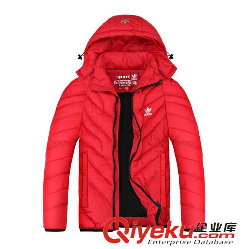 2013男棉衣 2014冬季新款男裝字母圖案可脫卸帽加厚保暖運動棉衣FF89395原始圖片2