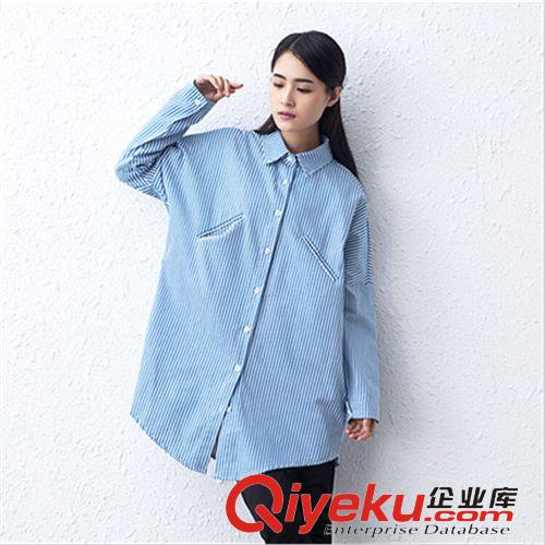 胖MM特大碼女裝 韓版春秋特大碼胖MM寬松中長款襯衫 翻領(lǐng)長袖單排扣開衫送領(lǐng)巾