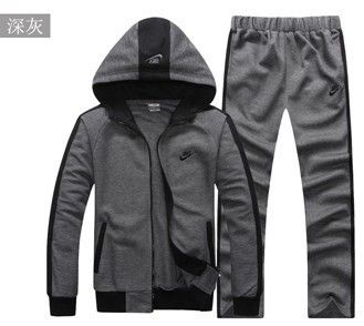男套裝 品牌情侶套裝 2014新款時尚休閑針織連帽運動套裝.健身服.休閑服原始圖片3