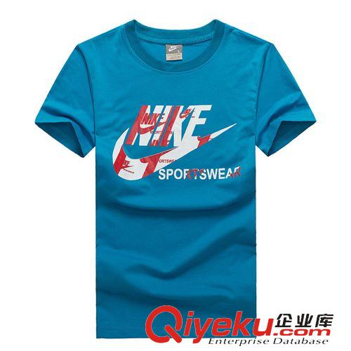 女T恤 團購2014夏季新款男式純棉修身時尚印花情侶圓領(lǐng)衫 短袖T恤衫批發(fā)原始圖片2