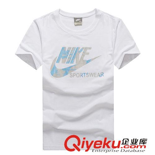 女T恤 團購2014夏季新款男式純棉修身時尚印花情侶圓領(lǐng)衫 短袖T恤衫批發(fā)原始圖片3