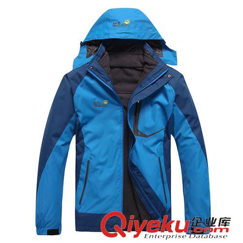 男沖鋒衣 情侶新品2014品牌戶(hù)外抓絨保暖連帽兩件套沖鋒衣女滑雪服團(tuán)購(gòu)批發(fā)