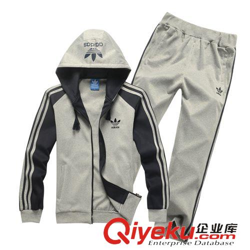 女套裝 淘寶批發(fā) 男裝針織情侶運動套裝 男款運動服長袖休閑套裝免費代理原始圖片3