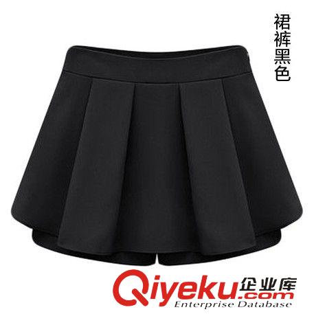 短褲 熱褲 短裙 歐洲站2015夏季女裝新款糖果色休閑雪紡短褲熱褲半身褲裙批發