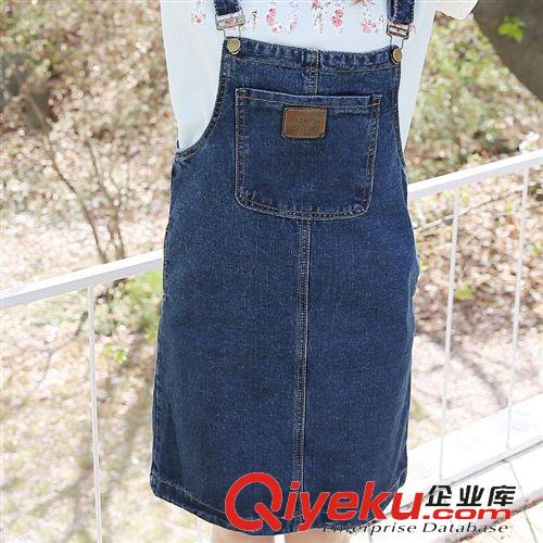 連體褲背帶褲背帶裙 實拍2015夏季女裝新款牛仔背帶裙大碼韓版包臀裙修身連衣裙吊帶裙原始圖片2