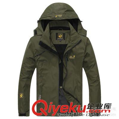 沖鋒衣 冬季戶外沖鋒衣男 秋季薄款單層登山服潮防水加絨加厚風衣外套原始圖片2