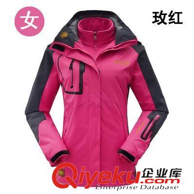 沖鋒衣 西藏必備沖鋒衣男女款 兩件套三合一 戶外可拆卸抓絨內(nèi)膽登山服潮原始圖片2