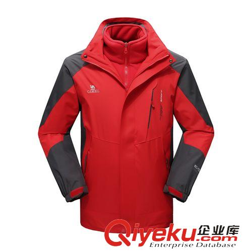 沖鋒衣 廠家批發(fā)防風(fēng)保暖兩件套三合一加絨情侶沖鋒衣男女戶外服裝代發(fā)原始圖片2