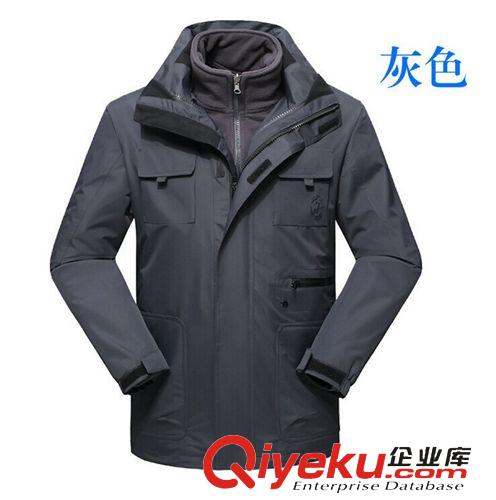沖鋒衣 戶外滑雪服 沖鋒衣男三合一 zp軟殼外套男 沖鋒衣男兩件套1636原始圖片2