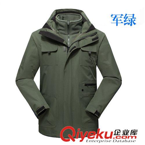 沖鋒衣 戶外滑雪服 沖鋒衣男三合一 zp軟殼外套男 沖鋒衣男兩件套1636原始圖片3
