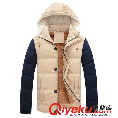 棉衣 加厚韓版冬裝棉衣休閑青少年保暖棉服外套男士連帽防寒服批發原始圖片3