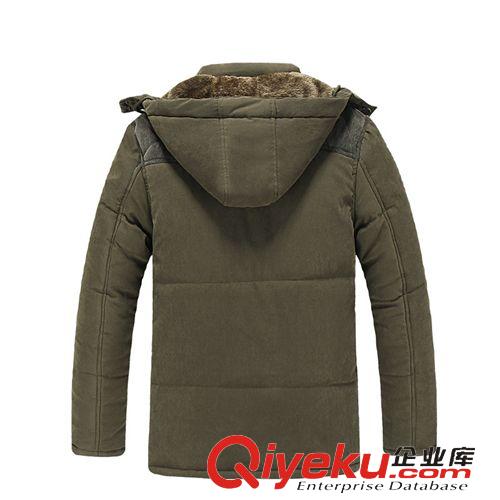 棉衣 14秋冬爆款男士加絨棉衣男裝批發韓版純棉服男式保暖大衣連帽棉襖原始圖片2