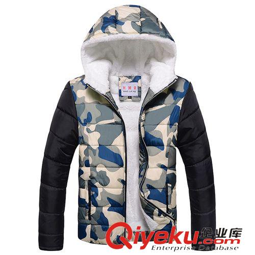 棉衣 2014冬季新款青少年保暖棉衣男修身連帽羽絨棉服男韓版棉襖外套男