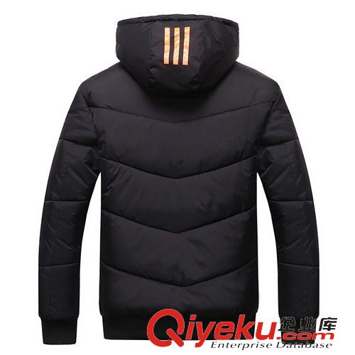 棉衣 2014冬季新款青少年保暖棉衣男修身連帽羽絨棉服男韓版棉襖外套男原始圖片2