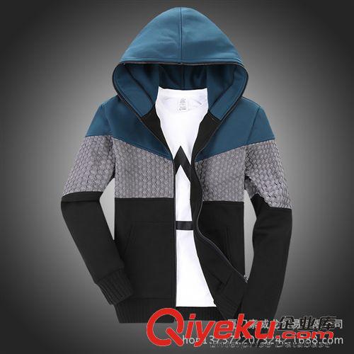 衛(wèi)衣 男裝新款男式衛(wèi)衣 男 秋冬 新品韓版青年男士修身連帽衛(wèi)衣男 批發(fā)原始圖片2