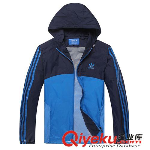衛(wèi)衣 代發(fā)運動夾克外套男春秋款休閑運動開衫單衣大碼時尚青年薄款單衣原始圖片3