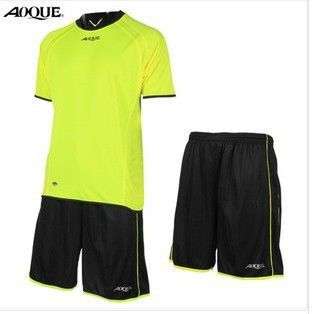 2015年 aoque/奧鵲男款短袖足球服套裝訓練隊服套裝定制球衣男可印字印號