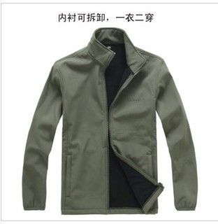 爆版沖鋒衣 Afs Jeep沖鋒衣 1255款可脫卸內膽兩件套 防風戶外男士沖鋒衣原始圖片3