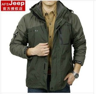 爆版沖鋒衣 AFS JEEP/吉普男沖鋒衣速干衣戶外加絨夾克外套可脫袖上衣 872款