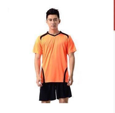 運動系列 aoque/奧鵲男款短袖足球服套裝訓練隊服套裝定制球衣男可印字印號