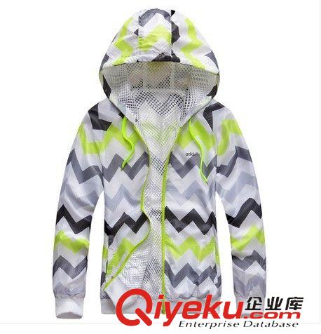 運動系列 2014zp春秋新款運動外套 女款時尚休閑連帽夾克 薄款 單衣01155原始圖片3